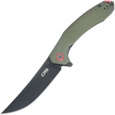 Складной нож CJRB Gobi, Black Blade, AR-RPM9 Steel, Green Handle