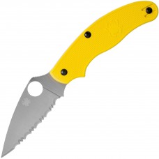 Складний ніж Spyderco Salt UK Penknife LC200N Half Serrated Yellow