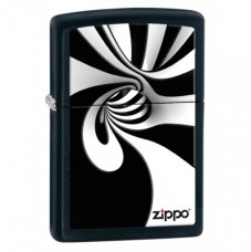 Зажигалка ZIPPO 28297 SPIRAL BLK WHITE