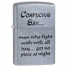 Запальничка ZIPPO 207 CONFUCIUS SAY WIFE NI 28460