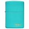 Зажигалка ZIPPO 49454ZL FLAT TURQUOISE Zippo Lasered 