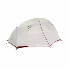 Палатка сверхлегкая двухместная с футпринтом Naturehike Star-River 2 Updated NH17T012-T, 20D, серо-красный