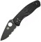 Нож Spyderco Persistence FRN Half Serrated Black Blade