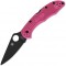 Ніж Spyderco Delica 4 CPM S30V Black Blade, Pink