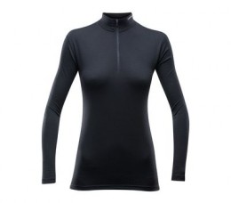 Термофутболка Devold Breeze Woman Half Zip Neck LS, L/M/S/XS, bluebell melange/black/cayenne 036811