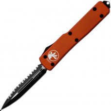 Ніж Microtech UTX-70 Double Edge Black Blade FS Serrated Orange