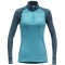 Термофутболка Devold Duo Active Woman Zip Neck LS, L/S/XS, Galaxy/Onon 038357