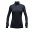 Термофутболка Devold Expedition Woman Zip Neck LS, M/S/L/XL, Beetroot/Black 036807