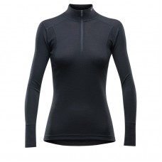 Термофутболка Devold Hiking Woman Half Zip Neck LS, L/XL/M/S/XS, Black/Iris - Figs/Anemone/Cash blue 036812