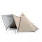 Тент для кемпінгу Naturehike Ranch Pyramid NH20ZP014, 150D, 482*482*280 см, золотий (з п'ятьма стійками)