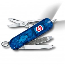 Нож Victorinox Classic Signature Lite blue с ручкой, прозрачный