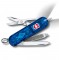 Ніж Victorinox Classic Signature Lite blue з ручкою, прозорий