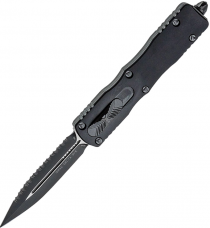 Ніж Microtech Dirac Delta Double Edge Black Blade FS, серрейтор