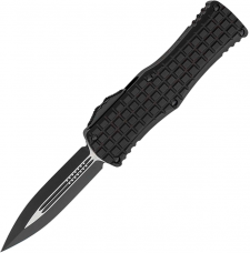 Ніж Microtech Hera Double Edge Black Blade FRAG OTF Tactical серрейтор, black