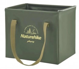 Складаний контейнер для води з ПВХ Naturehike CNH22SN002, 20л, темно-зелений