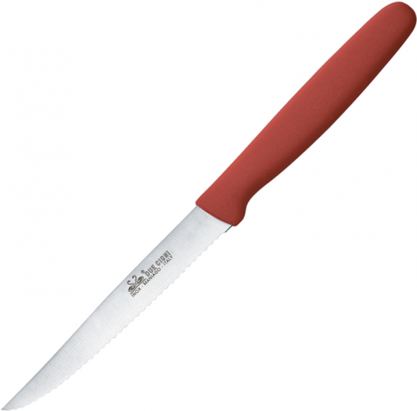 Нож Due Cigni Pizza Knife 110 мм, кухонный, красный