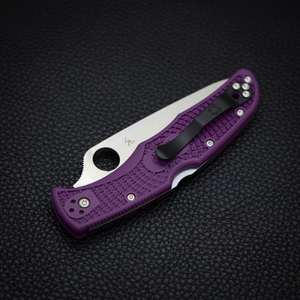 Нож Spyderco Endura 4 Flat Ground, purple