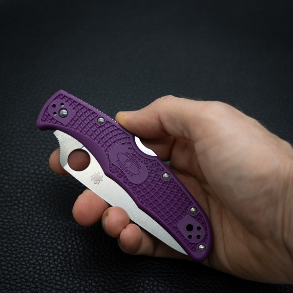 Нож Spyderco Endura 4 Flat Ground, purple