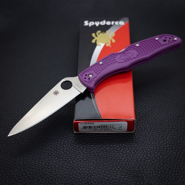 Нож Spyderco Endura 4 Flat Ground, purple