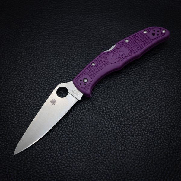 Нож Spyderco Endura 4 Flat Ground, purple