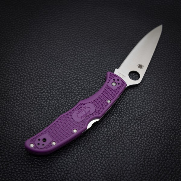 Нож Spyderco Endura 4 Flat Ground, purple