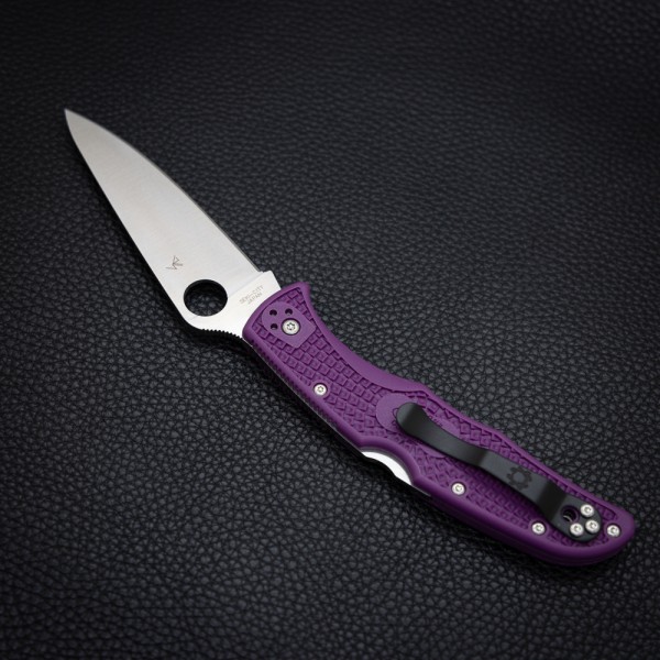 Нож Spyderco Endura 4 Flat Ground, purple