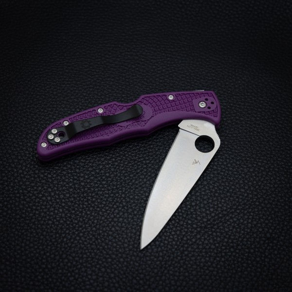 Нож Spyderco Endura 4 Flat Ground, purple