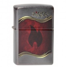 Запальничка Zippo Flame gray dusk