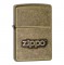 Запальничка Zippo Stamp Antiqued Brass