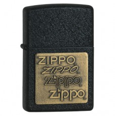 Запальничка Zippo Brass Emblem Black Crackle