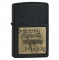 Зажигалка Zippo Brass Emblem Black Crackle