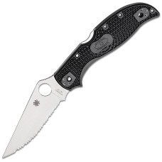 Ніж Spyderco Stretch 2 XL FRN, серрейтор, black