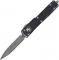 Ніж Microtech UTX-70 Double Edge Apocalyptic DFS, серрейтор, distressed black