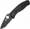 Ніж Spyderco Persistence Lightweight FRN Black Blade, серрейтор, black