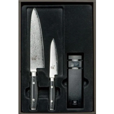 Набір ножів Yaxell Ran, Damascus 69 шарів, 3 предмети 36000-003