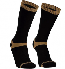 Шкарпетки водонепроникні Dexshell Hytherm Pro Socks, чорні з коричневою смугою (L)