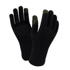Водонепроницаемые перчатки DexShell ThermFit с шерстью мериноса, черные (S)