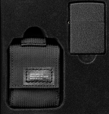 Набор Зажигалка + Чехол Zippo 236 Blk Crackle Ltr Tactical Pouch Black GS