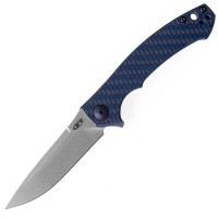 Нож Zero Tolerance 0450BLUCF Sinkevich Small, MagnaCut, Blue Carbon Fiber/Titanium