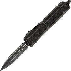 Ніж Microtech Makora Double Edge Black Blade Tactical Signature Series, Серрейтор