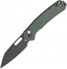 Ніж CJRB Pyrite Wharncliffe BB, Micarta AR-RPM9 Steel Green