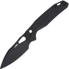 Нож CJRB Frack Black Blade, AR-RPM9, Steel handle Frag pattern