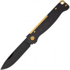 Нож Boker Plus Atlas Black Stonewash Brass