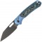 Ніж CJRB Perfect Pyrite Project-The Aficionado BB Titanium, S90V steel, Blue