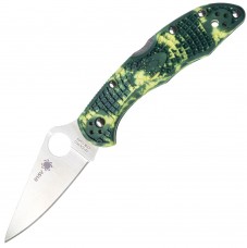 Нож Spyderco Delica Zome Yellow Green, S30V, Collection 015V