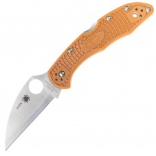 Нож Spyderco Delica 4 Wharncliffe, HAP40/SUS410, Orange, Collection 015V