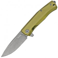 Нож Lionsteel Myto Black Blade, Aluminum Green