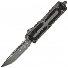 Нож Microtech Scarab II Gen III Drop Point, Apocalyptic, Natural Clear