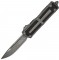 Нож Microtech Scarab II Gen III Drop Point, Apocalyptic, Natural Clear