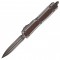 Нож Microtech Makora Double Edge Beskar Leather Inlay Grey, 206-1MD